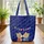 Two Nuzzling Bears Red White Blue Bunting Flags - Everyday Gift for Bear Lover Quilted Tote Bag - 3