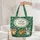Personalized Lily of the Valley Flowers Antique Books Everyday Lifestyle Gift Quilted Tote Bag - 5