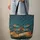 Iridescent Dragonfly Mosaic Wings Golden Stars Flowers - Everyday Tote Quilted Tote Bag - 6