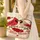 Cardinals Heart Branch Roses Botanical Scrolls Personalized - Bird Lover Gift Quilted Tote Bag - 4