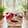 Cardinals Heart Branch Roses Botanical Scrolls Personalized - Bird Lover Gift Quilted Tote Bag - 3