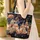Colorful Tipis Camp Night Sky Scene - Adventure Lover Everyday Use Gift Quilted Tote Bag - 4