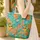Tropical Hibiscus Beach Lounge Chairs Personalized - Vacation Essentials Quilted Tote Bag - 4