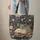 Dragon Antique Books Peonies Vines Berries Flowers Buds - Fantasy Reader Home Decor Gift Quilted Tote Bag - 7