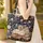 Dragon Antique Books Peonies Vines Berries Flowers Buds - Fantasy Reader Home Decor Gift Quilted Tote Bag - 5