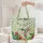 Hummingbird Hibiscus Floral Tropical Leaves - Nature Lover Gift for Her Quilted Tote Bag - 5