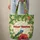 Tropical Finch Hibiscus Plumeria Leaves Floral Wreath - Botanical Bird Lover Gift Quilted Tote Bag - 6