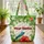 Tropical Finch Hibiscus Plumeria Leaves Floral Wreath - Botanical Bird Lover Gift Quilted Tote Bag - 3