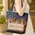 Swirling Foliage Organic Motifs Bookshelf Floral Scene - Book Lover Home Decor Gift Quilted Tote Bag - 4