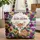 Fawn Scattered Pansies Floral Wreath - Wildlife Nature Lover Everyday Tote Gift Quilted Tote Bag - 1