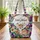 Fawn Scattered Pansies Floral Wreath - Wildlife Nature Lover Everyday Tote Gift Quilted Tote Bag - 3