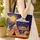 Teepee Village Sun Stars Clouds Name Sign - Western Folk Art Home Decor Everyday Gift Quilted Tote Bag - 4