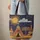 Teepee Village Sun Stars Clouds Name Sign - Western Folk Art Home Decor Everyday Gift Quilted Tote Bag - 6