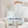 Nuzzling Deer Floral Wreath Frosted Winter Leaves Snowflakes - Winter Gift Quilted Tote Bag - 5