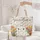 Bunny Tulips Wildflower Wreath - Nature Lover Everyday Gift Quilted Tote Bag - 5