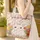Bunny Tulips Wildflower Wreath - Nature Lover Everyday Gift Quilted Tote Bag - 4