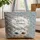 Blue Amber Eye Cat Floral Name Wreath Organic Swirl - Everyday Cat Lover Gift Quilted Tote Bag - 1