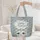 Blue Amber Eye Cat Floral Name Wreath Organic Swirl - Everyday Cat Lover Gift Quilted Tote Bag - 5