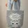 Blue Amber Eye Cat Floral Name Wreath Organic Swirl - Everyday Cat Lover Gift Quilted Tote Bag - 6