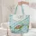 Sea Turtles Personalized Name Medallion Ocean Waves Sand - Beach Vacation Gift Quilted Tote Bag - 5