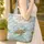 Sea Turtles Personalized Name Medallion Ocean Waves Sand - Beach Vacation Gift Quilted Tote Bag - 4