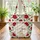 Bunny Miniature Roses Winding Vines Floral Wreath - Your Name Text Nature Lover Gift Quilted Tote Bag - 3