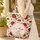 Bunny Miniature Roses Winding Vines Floral Wreath - Your Name Text Nature Lover Gift Quilted Tote Bag - 4