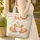 Playful Foxes Nuzzle Botanical Florals Berries Leaves Wreath - Nature Lover Everyday Gift Quilted Tote Bag - 4