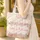 Blooming Roses Carnations Heart Floral Name - Everyday Carryall Gift Quilted Tote Bag - 4