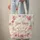 Bunnies Roses Floral Wreath Personalized - Everyday Personal Gift Quilted Tote Bag - 6
