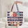 Roses Star Stripe Bunting - Independence Day Celebration Gift Quilted Tote Bag - 5