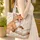 Fox Cub Journal Page Wildflower Calligraphy Personalized - Everyday Book Lover Gift Quilted Tote Bag - 4