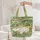 Charming Hippopotamus Floral Wreath Daisies Your Name - Wildlife Lover Gift Quilted Tote Bag - 5