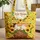 Sleeping Calico Kittens Sunflower Wreath - Personalized Cat Lover Everyday Tote Quilted Tote Bag - 1