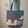 Custom Name Lily of the Valley Journal Antique Books - Book Lover Gift Quilted Tote Bag - 6
