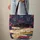 Sleeping Black Cat Books Teacup Night Sky - Cat Lover Book Lover Gift Quilted Tote Bag - 6