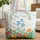 Garden Butterfly Floral Wreath Sky Clouds - Nature Lover Gift for Everyday Use Quilted Tote Bag - 1