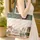 Ivy Blossom Lily of the Valley Antique Leather Books Personalized Everyday Tote Gift Quilted Tote Bag - 4