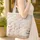 Bunnies Pink Rose Open Book Botanical - Storybook Reader Gift Quilted Tote Bag - 4