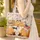 Fox Cubs American Flag Personalized Name - Independence Day Gift for Patriot Families Quilted Tote Bag - 4