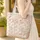 Nuzzling Bunnies Wildflowers Leaves Berries Wreath - Bunny Lover Gift Quilted Tote Bag - 4