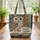 Wise Owl Open Book Gold Spines - Book Lover Everyday Carry Gift Quilted Tote Bag - 3
