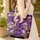 Purple Dragon Lotus Water Garden Full Moon with Your Name - Dragon Lover Gift Quilted Tote Bag - 4
