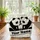 Black and White Pandas Nuzzling Your Name Ribbon - Wildlife Lover Gift Quilted Tote Bag - 3