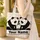 Black and White Pandas Nuzzling Your Name Ribbon - Wildlife Lover Gift Quilted Tote Bag - 4