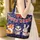 Red Bow White Stars Western Bunting Personalized - Independence Day Gift Quilted Tote Bag - 4