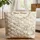 Deer Bunny Wildflower Pastoral Scene Floral Wreath - Wildlife Lover Gift Quilted Tote Bag - 1