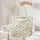 Deer Bunny Wildflower Pastoral Scene Floral Wreath - Wildlife Lover Gift Quilted Tote Bag - 5