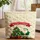 Santa Claus Christmas Tree Presents Floral Scrolls Swirly Vines - Christmas Holiday Gift Quilted Tote Bag - 1