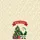 Santa Claus Christmas Tree Presents Floral Scrolls Swirly Vines - Christmas Holiday Gift Quilted Tote Bag - 7